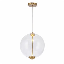 Luminária Pendente Lumier 7w 30cm 3000k Dourado Lumier Bivolt - 1