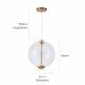 Luminária Pendente Lumier 7w 30cm 3000k Dourado Lumier Bivolt - 9