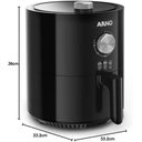Ver imagem 4 de Airfryer Arno Ultra Mecânica Preta Ufyp Cor Preto