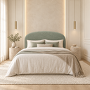 Ver imagem 2 de Cabeceira Queen 158cm Curva Estofada Bouclé Cama Box Fly:Olivia