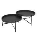 Ver imagem 1 de Conjunto Mesa De Centro Sala Décor 700 e 600 Pés de Metal Preto