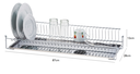 Ver imagem 2 de Escorredor De Louças Aéreo Inox Armário Bandeja 87cm Schmitt