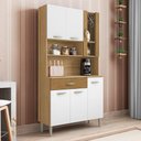 Ver imagem 5 de Armário de Cozinha Compacta 90cm Bruna K02 Freijó-supremo-ripado - Mpozenato