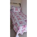 Ver imagem 1 de Cobre Leito Dupla Face Infantil Solteiro 2pçs Estampado:rosa Claro