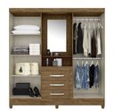 Ver imagem 2 de Jogo para Quarto Infantil Duas Peças Guarda-Roupa Capri Moval e Cama Evolution Car
