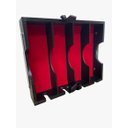 Ver imagem 2 de Suporte Para 4 Maquinas De Corta Cabelo Preto/Vermelho