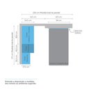 Ver imagem 4 de Guarda Roupa Closet sem Portas 4 Peças, 3 Gavetas, Sapateira e Cabeceira 94cm Prime Luciane Móveis