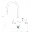 Ver imagem 4 de Torneira Gourmet Bica Móvel Bancada Cozinha com Tubo Preto para Filtros e Maquina Lava Louças