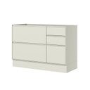 Ver imagem 3 de Balcão Pia 01 Porta 04 Gavetas 120cm 100% MDF Fineze Bege/Areia HP