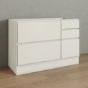 Ver imagem 1 de Balcão Pia 01 Porta 04 Gavetas 120cm 100% Mdf Fineze