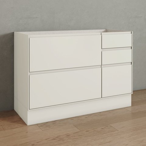 Balcão Pia 01 Porta 04 Gavetas 120cm 100% Mdf Fineze