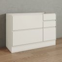 Ver imagem 1 de Balcão Pia 01 Porta 04 Gavetas 120cm 100% MDF Fineze Bege/Areia HP