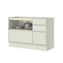 Ver imagem 4 de Balcão Pia 01 Porta 04 Gavetas 120cm 100% MDF Fineze Bege/Areia HP