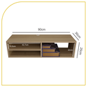 Ver imagem 2 de Rack Suspenso para Tv/dvd/vídeo Game, com Nicho (mdf) Cor:madeirado