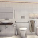 Ver imagem 7 de Barra de Apoio Aço Inox 80cm - Deficiente - Idoso - Corrimão