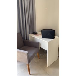 Escrivaninha Home Office Estudos em MDF Branco - Sb Móveis - 3
