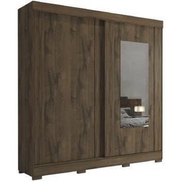 Guarda-Roupa Roupeiro Panan Ilheus 2 Portas 3 Gavetas com Espelho - 1