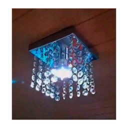 Lustre de Cristal Verdadeiro K9 14x14 Cm Sala Quarto Ilustre Cristais - 2