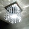 Lustre de Cristal Verdadeiro K9 14x14 Cm Sala Quarto Ilustre Cristais - 1