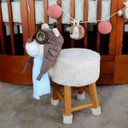 Ver mais imagens de Banco Pelúcia Infantil Urso Aviador SILVIA & POLITO COM. E CONF. DE VEST.