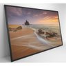 Quadro Praia e Rochas Medidas 90x60 Cm Impressão Tecido Canvas - 6