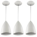 Ver imagem 1 de Kit 3 Pendentes Vegas Premium Gourmet em Aluminio Branco