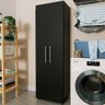 ARMÁRIO LAVANDERIA MULTIUSO FLORIPA PRETO - MELHOR MÓVEL - 1