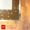 Ver imagem 2 de Perfil T de Transição entre Pisos Aço Inox 304 Escovado L2,60cm C90cm