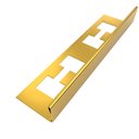 Ver imagem 1 de Perfil "l", Aço Inox 304, Brilho, Dourado - 2 X 12 X 2000 Mm