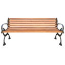Ver imagem 1 de BANCO DE JARDIM COLONIAL ESTILO PRAÇA DE MADEIRA MACIÇA 150CM