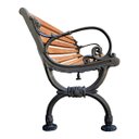 Ver imagem 3 de BANCO DE JARDIM COLONIAL ESTILO PRAÇA DE MADEIRA MACIÇA 150CM