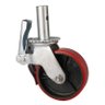Roda para Andaime 6'' com Rolamento Pu C/trava C/4und - 1
