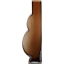 Ver imagem 4 de Vaso Ficarella Decorativo Cachepô Enfeite 35x5x11cm Vidro Âmbar