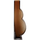 Ver imagem 3 de Vaso Ficarella Decorativo Cachepô Enfeite 35x5x11cm Vidro Âmbar