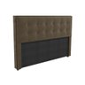 Painel de Cama Box Estofada King Cab010 Boucle Chocolate - Kappesberg - 1