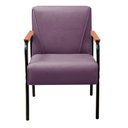 Ver imagem 4 de Poltrona Jade Veludo com Braços de Metal Roxo 380 Bella Decor