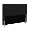 Ver imagem 2 de Cabeceira Casal King Cama Box 195cm para Quarto Onix Suede Preto M11 - D’Rossi