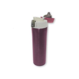 Garrafa Termica Aço Inox Água Cafe Quente Frio Rosa Vacuo - 1