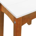 Ver imagem 4 de Banco Médio Áustria Madeira Maciça Assento Mdf Laqueado - Amêndoa/branco