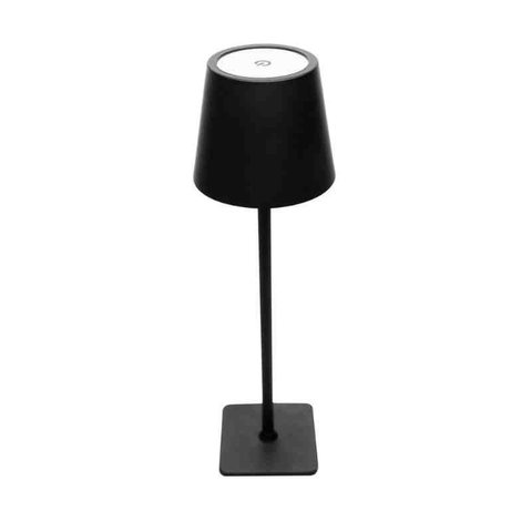 Luminária de Mesa Led 3 Tons Usb Elegance Preta Metal Lyor