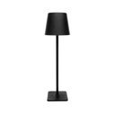 Ver imagem 2 de Luminária de Mesa Led 3 Tons Usb Elegance Preta Metal Lyor