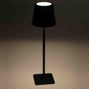 Ver imagem 5 de Luminária de Mesa Led 3 Tons Usb Elegance Preta Metal Lyor