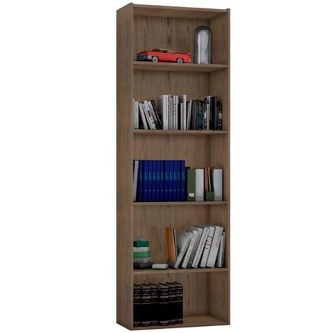 Multiuso Livreiro Melany Nichos 4 Prateleiras Castanho