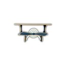 Ver imagem 1 de Prateleira Infantil Avião Azul e Branco - Branco e Madeira