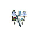 Ver imagem 5 de Prateleira Infantil Avião Azul e Branco - Branco e Madeira
