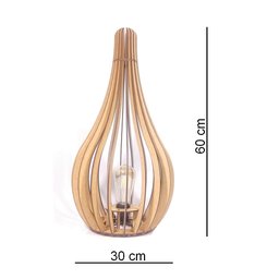 Luminária de Chão Capadócia Mod. Gota Cru 60cm - 3