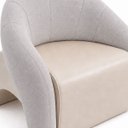 Ver imagem 6 de Poltrona Decorativa Confortável Pé Palitos:Linho Prata