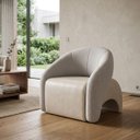 Ver imagem 1 de Poltrona Decorativa Confortável Pé Palitos:Linho Prata