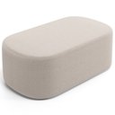 Ver imagem 4 de Cabeceira Cama Box 100cm Lanna com Puff Recamier Doha W01 Bouclê Creme - Lyam Decor