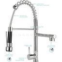 Ver imagem 4 de Cuba para Cozinha Gourmet Pia Aço Inox com Acessórios Nawa 50cm e Torneira Gourmet Munim Pingoo